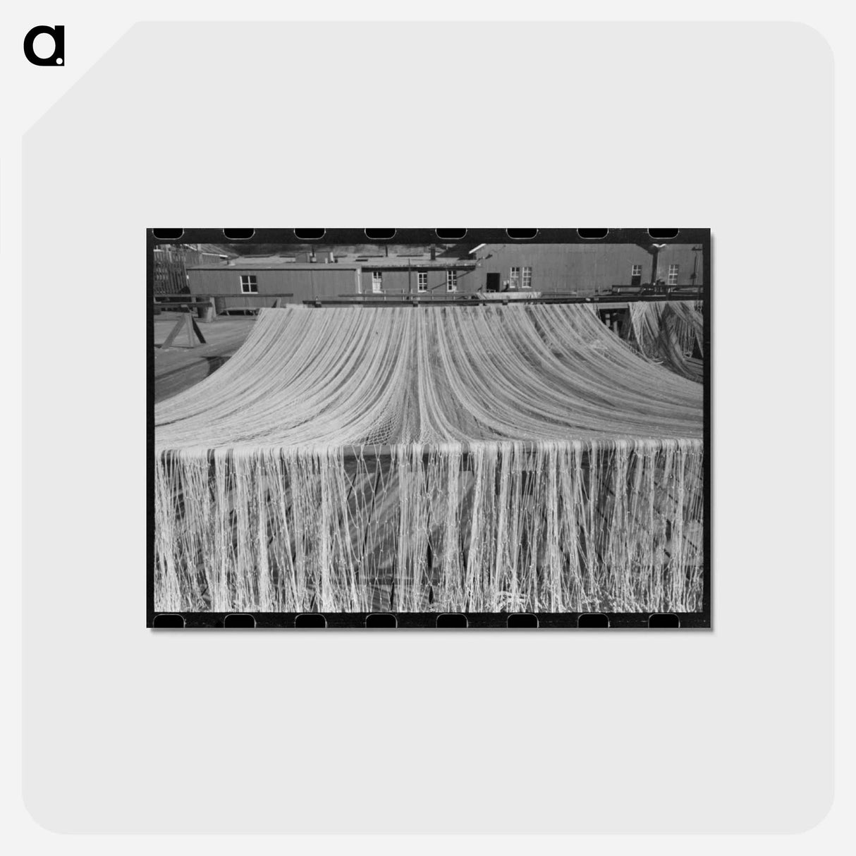 アートポストカード-Nets Drying in the Sun, Astoria
 - ラッセル リー Postcard.