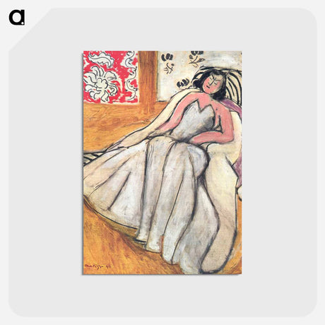 アートポストカード-Girl with a Fur Coat - アンリ マティス Postcard.