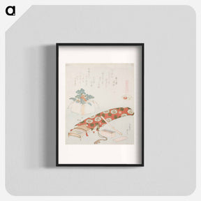 アートポスター-Hokusai's Akoya shell - 葛飾 北斎 Poster.