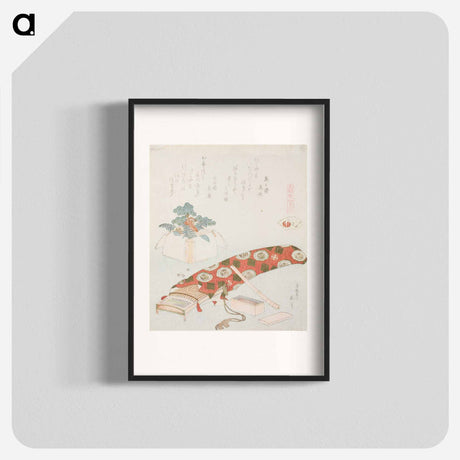 アートポスター-Hokusai's Akoya shell - 葛飾 北斎 Poster.