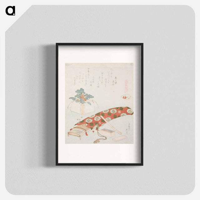 アートポスター-Hokusai's Akoya shell - 葛飾 北斎 Poster.