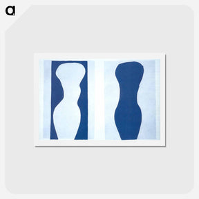 アートポストカード-White Torso and Blue Torso - アンリ マティス Postcard.