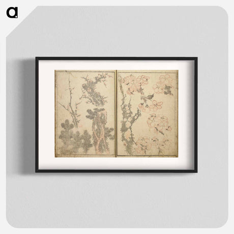 アートポスター-Random sketches by Hokusai volumes 1 to 11 - 葛飾 北斎 Poster.