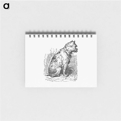 アートメモ帳-Sitting Dog, from The New Hyperion
 - 大英図書館 Memo.