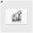 アートポストカード-Sitting Dog, from The New Hyperion
 - 大英図書館 Postcard.