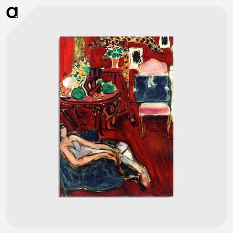 アートポストカード-Blue Sketchbook - アンリ マティス Postcard.