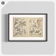 アートポスター-Random sketches by Hokusai volumes 1 to 11 - 葛飾 北斎 Poster.
