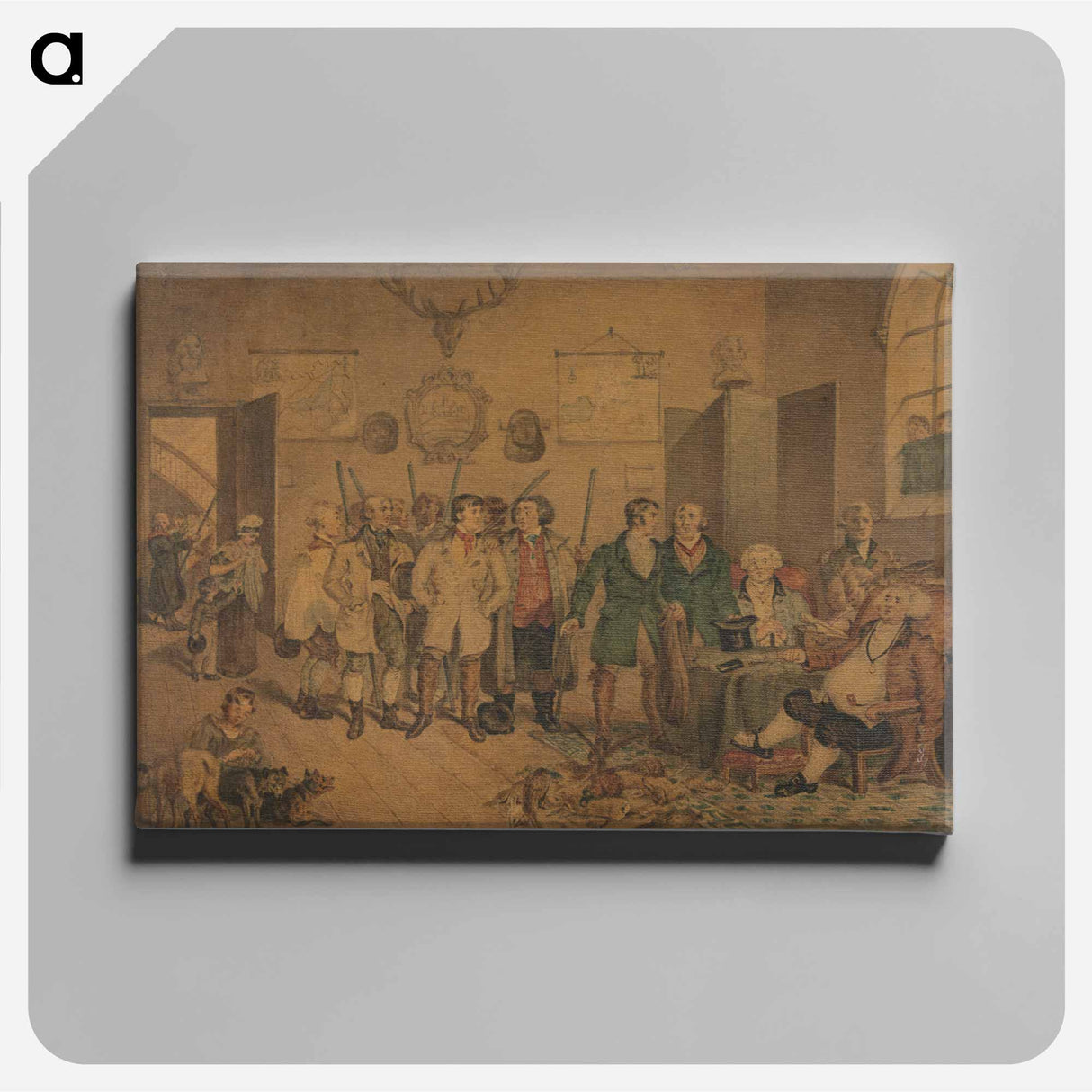 アートパネル-"The Poacher's Progress: Poachers Before the Magistrates"
 - イェール大学アートギャラリー Canvas.