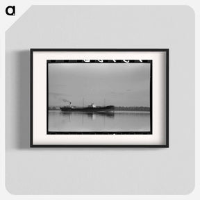アートポスター-Freighter on Columbia River
 - ラッセル リー Poster.