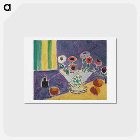 アートポストカード-Vase D’anémones - アンリ マティス Postcard.