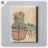 A comparison of Genroku poems and shells - Katsushika Hokusai Canvas.