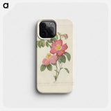 Rose illustration - Pierre Joseph Redouté Phone Case.