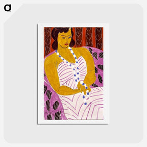 アートポストカード-Woman in White - アンリ マティス Postcard.