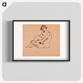 アートポスター-Nude Seated
 - バーンズ・コレクション Poster.