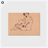 アートポストカード-Nude Seated
 - バーンズ・コレクション Postcard.