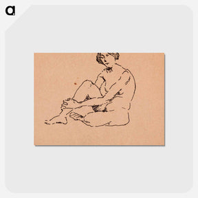 アートポストカード-Nude Seated
 - バーンズ・コレクション Postcard.