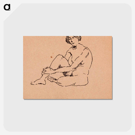 アートポストカード-Nude Seated
 - バーンズ・コレクション Postcard.
