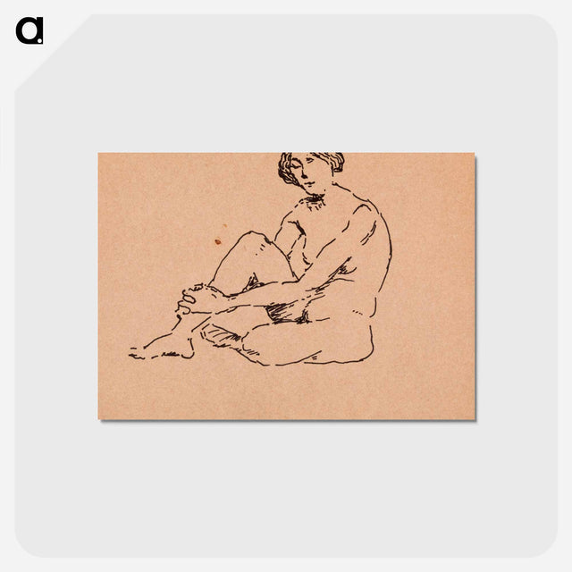 アートポストカード-Nude Seated
 - バーンズ・コレクション Postcard.