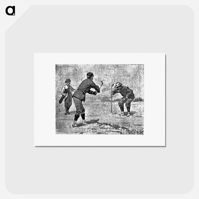 アートポストカード-Golfer from Won At The Last Hole
 - 大英図書館 Postcard.