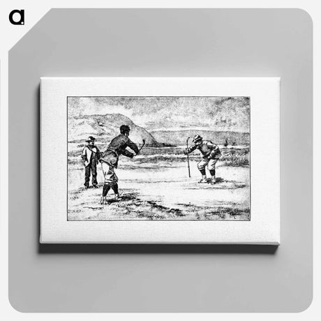 アートパネル-Golfing Scene from Won at the Last Hole
 - 大英図書館 Canvas.