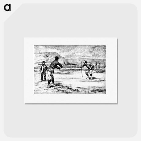 アートポストカード-Golfing Scene from Won at the Last Hole
 - 大英図書館 Postcard.