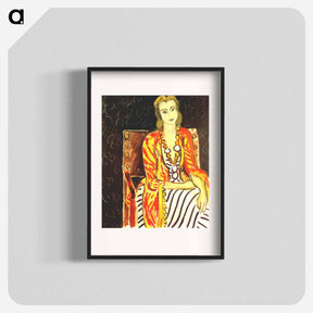 アートポスター-Persian Robe and Large Amber Necklace - アンリ マティス Poster.