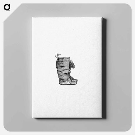 アートパネル-Eskimo Boots and Shoes of Different Ornaments From The American North Pole Expedition
 - 大英図書館 Canvas.