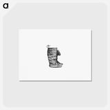 アートポストカード-Eskimo Boots and Shoes of Different Ornaments From The American North Pole Expedition
 - 大英図書館 Postcard.