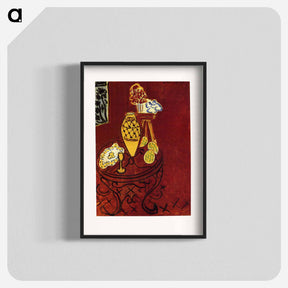 アートポスター-Interior in Venetian Red - アンリ マティス Poster.
