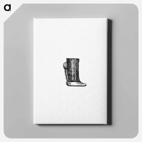 アートパネル-Eskimo Boots and Shoes of Different Ornaments from The American North Pole Expedition
 - 大英図書館 Canvas.
