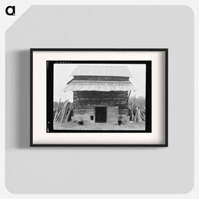 アートポスター-Tobacco barn with front shelter - ドロテア ラング Poster.