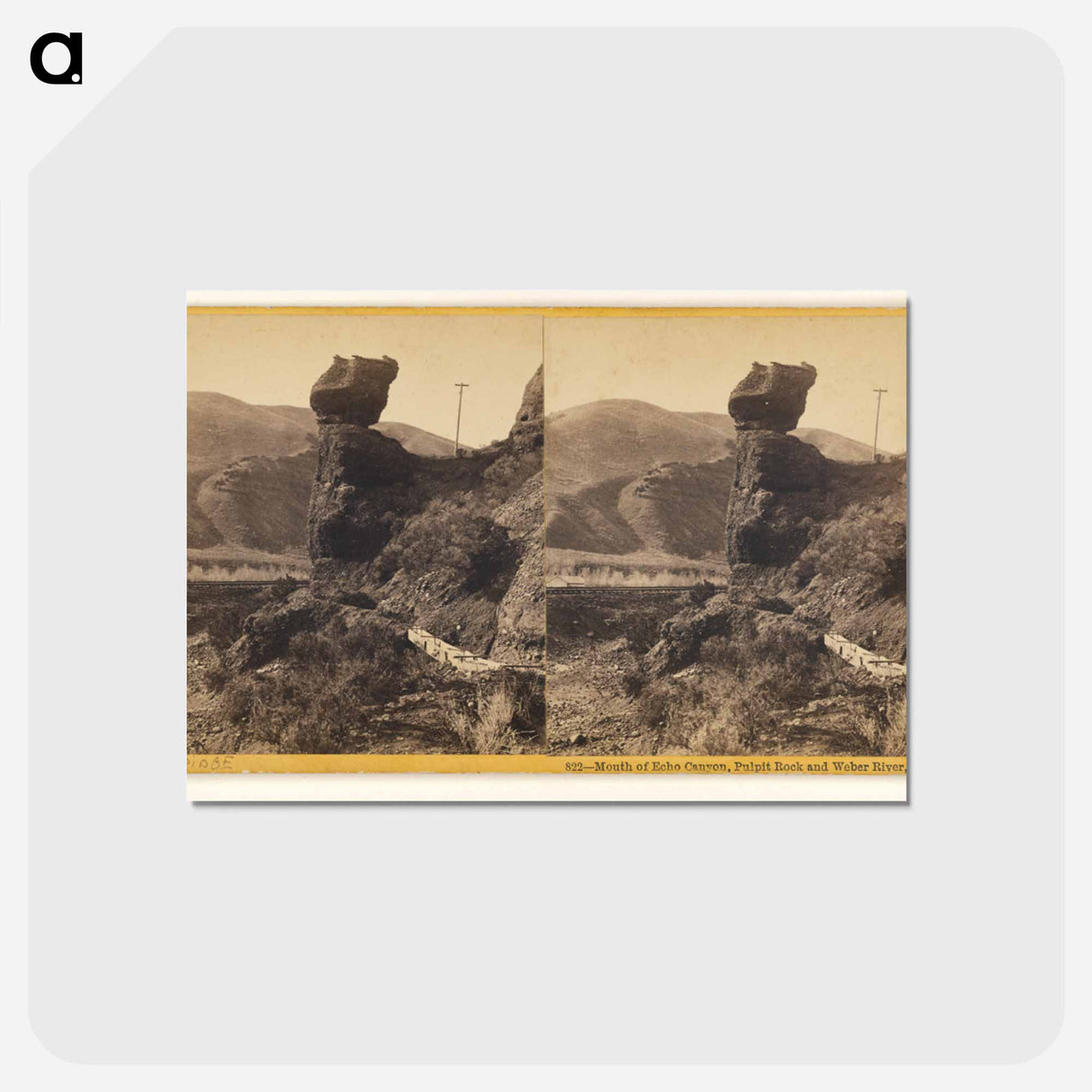 アートポストカード-Mouth of Echo Canyon
 - エドワード マイブリッジ Postcard.