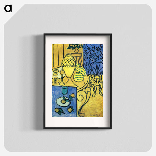 Interior in Yellow - アンリ マティス Poster.