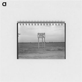 アートメモ帳-Along U.S. Highway 99. Southern San Joaquin Valley, California. - ドロテア ラング Memo.