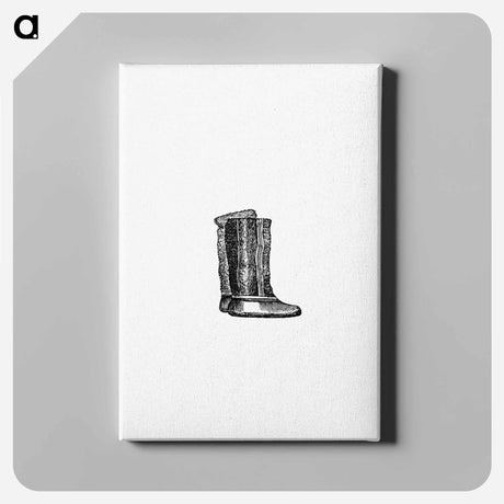 アートパネル-Eskimo Boots and Shoes of Different Ornaments from The American North Pole Expedition
 - 大英図書館 Canvas.