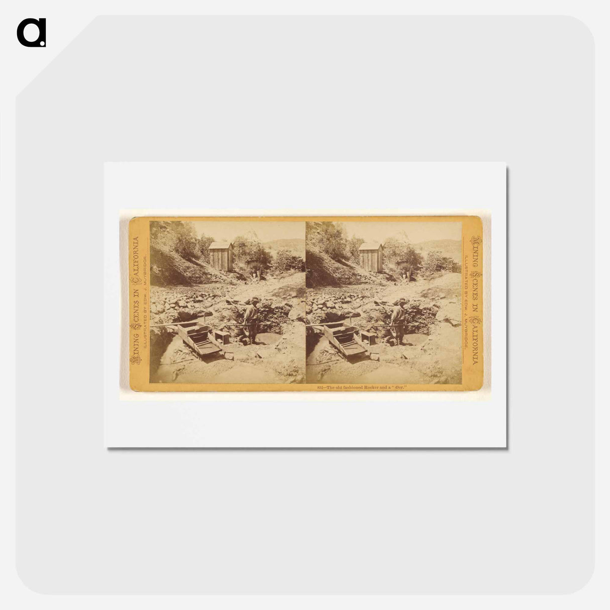 アートポストカード-The Old Fashioned Rocker and a 49er
 - エドワード マイブリッジ Postcard.