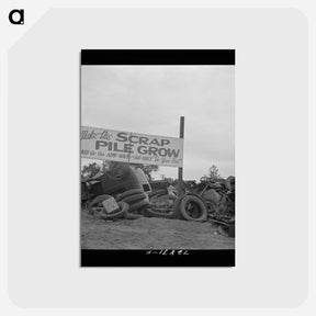 アートポストカード-Scrap Pile, Tulare
 - ラッセル リー Postcard.
