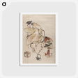 アートポストカード-Album of Sketches by Katsushika Hokusai and His Disciples - 葛飾 北斎 Postcard.