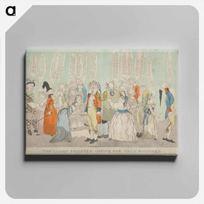 アートパネル-The Ladies Register Office for Tall Footmen
 - イェール大学アートギャラリー Canvas.