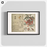 Hokusai's perfect pictures at a glance - Katsushika Hokusai Poster.