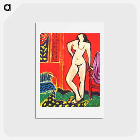 アートポストカード-Standing Nude - アンリ マティス Postcard.