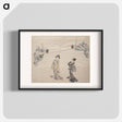 アートポスター-Katsushika Hokusai’s Japanese women. Album of Sketches - 葛飾 北斎 Poster.