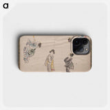 Katsushika Hokusai’s Japanese women. Album of Sketches - 葛飾 北斎 Phone Case.