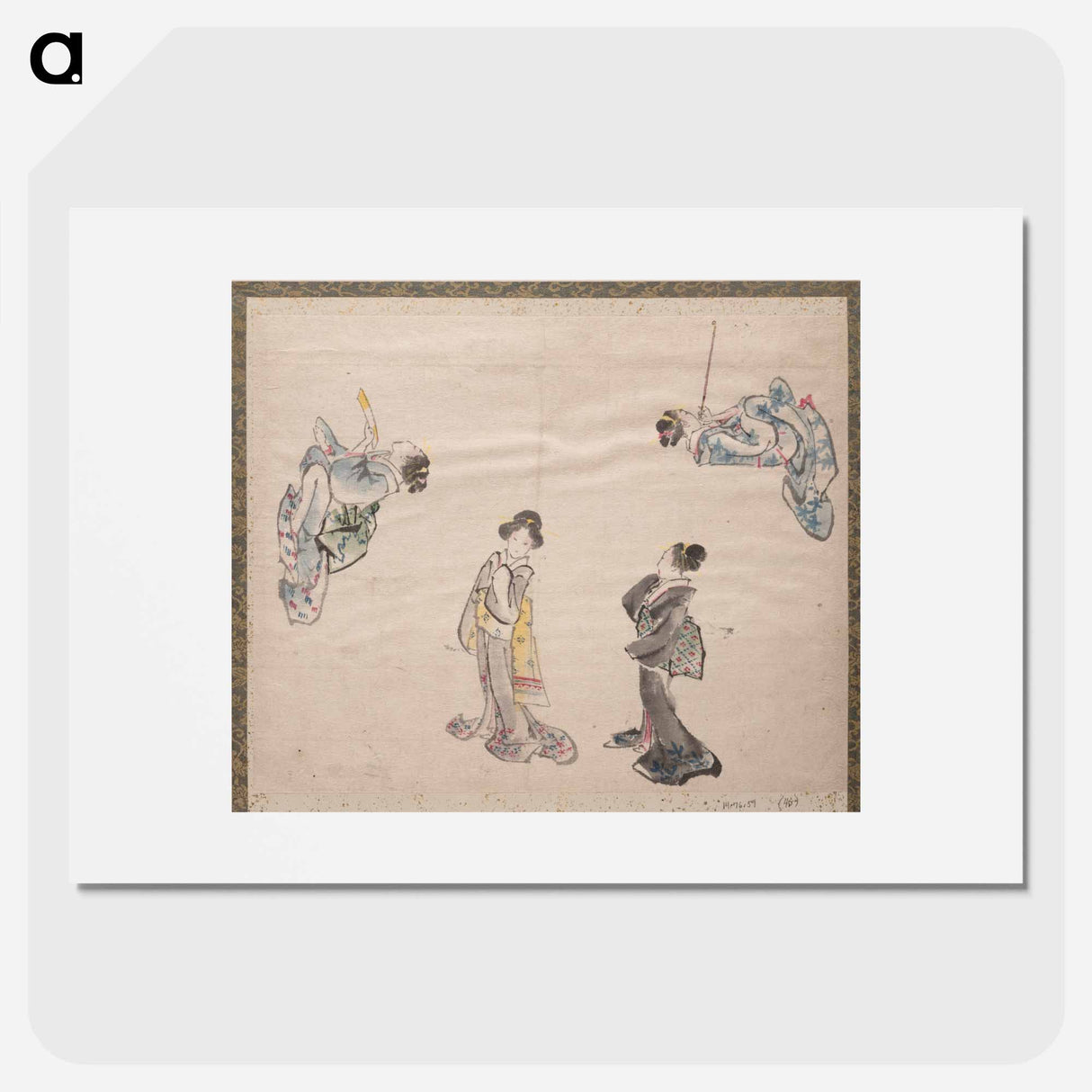 Katsushika Hokusai's Japanese women. Album of Sketches - Katsushika Hokusai Poster.