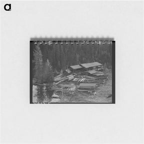 アートメモ帳-Small privately owned mill in the woods, recently discontinued. - ドロテア ラング Memo.