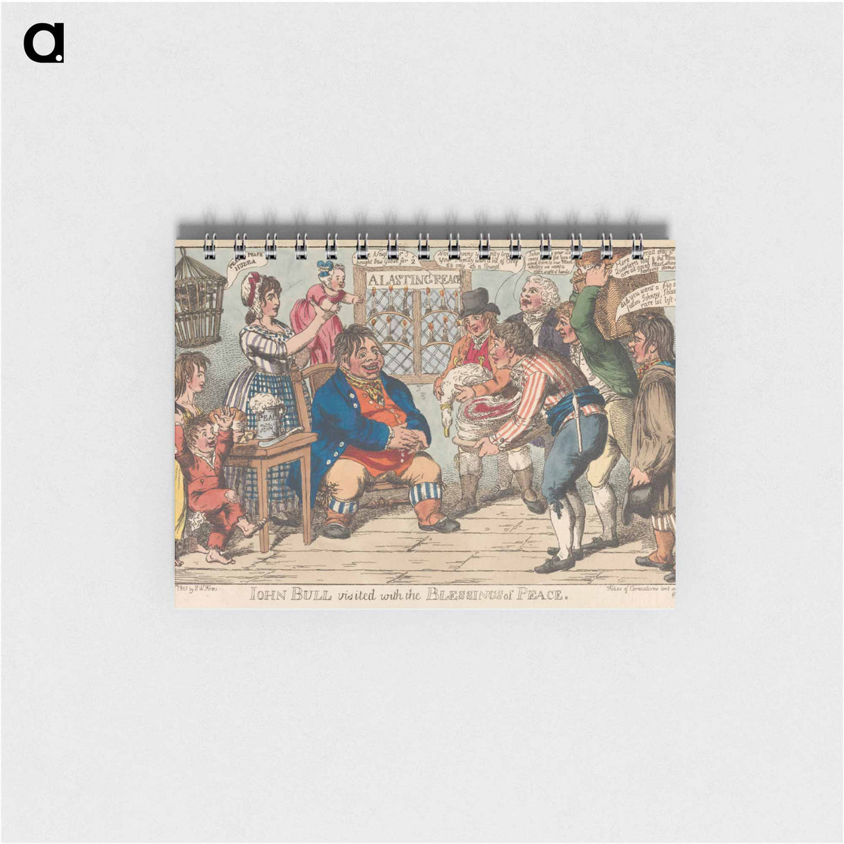 アートメモ帳-John Bull Visited With the Blessings of Peace
 - イェール大学アートギャラリー Memo.