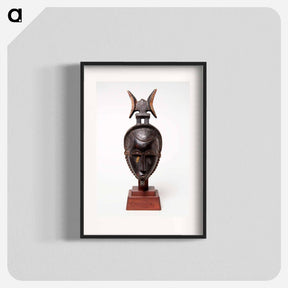 アートポスター-Mask: Portrait of a Man with Weaving Shuttles (Mblo)
 - バーンズ・コレクション Poster.