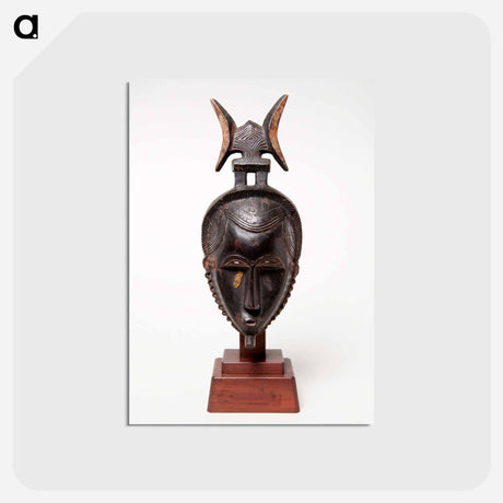 アートポストカード-Mask: Portrait of a Man with Weaving Shuttles (Mblo)
 - バーンズ・コレクション Postcard.