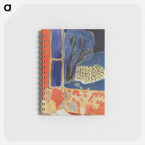 アートメモ帳-Two Young Girls in a Coral Interior, Blue Garden - アンリ マティス Memo.