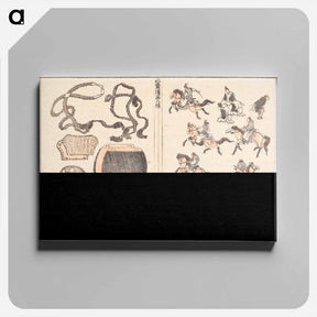 アートパネル-Horse Riders and Harness - 葛飾 北斎 Canvas.